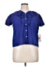 Rose & Crown Blue Short Sleeve Blouse Size L (estimated) - photo 1