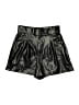 Zara 100% Polyester Metallic Black Shorts Size XS - photo 1