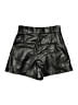 Zara 100% Polyester Metallic Black Shorts Size XS - photo 2