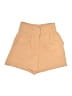Express Solid Tan Khaki Shorts Size 0 - photo 1