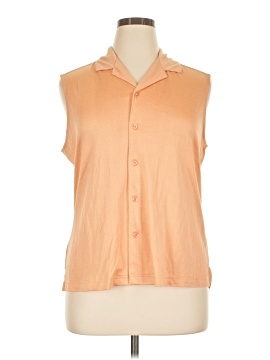 Bobby Chan Sleeveless Button Down Shirt