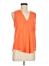 Lush 100% Polyester Orange Sleeveless T-Shirt Size M - photo 1