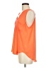 Lush 100% Polyester Orange Sleeveless T-Shirt Size M - photo 5