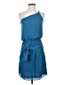 Krisa 100% Polyester Solid Blue Casual Dress Size XS - photo 1