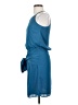 Krisa 100% Polyester Solid Blue Casual Dress Size XS - photo 5