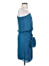 Krisa 100% Polyester Solid Blue Casual Dress Size XS - photo 4