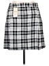 MNG Plaid Black Casual Skirt Size XL - photo 2