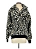 Express 100% Polyester Animal Print Black Faux Fur Jacket Size XS - photo 1