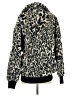 Express 100% Polyester Animal Print Black Faux Fur Jacket Size XS - photo 2