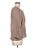 Forgotten Grace Brown Tan Long Sleeve Blouse Size M - photo 4
