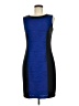 Valerie Bertinelli Color Block Blue Cocktail Dress Size 6 - photo 1