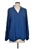 Violet & Claire 100% Polyester Blue Long Sleeve Blouse Size L (estimated) - photo 1