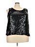 Scala 100% Polyester Black Sleeveless Blouse Size 3X - photo 1