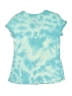 Justice Tie-dye Teal Short Sleeve Henley Size 10 - photo 1