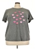 Avon Hearts Gray Short Sleeve T-Shirt Size 22/24 - photo 1