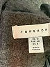 Topshop 100% Polyester Gray Coat Size 8 - photo 6