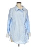 Zara Blue 3/4 Sleeve Button-Down Shirt Size M - photo 1
