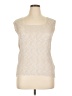 DressBarn 100% Polyester Ivory Sleeveless Blouse Size 14 - photo 1