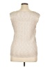 DressBarn 100% Polyester Ivory Sleeveless Blouse Size 14 - photo 2