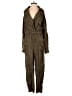 Tularosa 100% Rayon Metallic Green Jumpsuit Size XS - photo 1