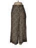 J.Crew 100% Silk Animal Print Gold Silk Pants Size 6 - photo 1