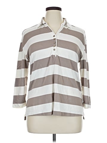MULTIPLES Long Sleeve Polo (view 1)