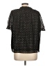 J.Crew Factory Store 100% Polyester Black Short Sleeve Blouse Size L - photo 2