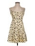ASTR The Label 100% Polyester Animal Print Tan Cocktail Dress Size XS - photo 1