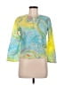 Assorted Brands 100% Baumwolle Green 3/4 Sleeve Blouse Size UK 14 / US 10 - photo 1