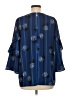 Alfani 100% Polyester Blue 3/4 Sleeve Blouse Size M - photo 2