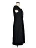 Ann Taylor 100% Polyester Solid Black Casual Dress Size 6 - photo 4