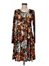Bombom Print Brown Casual Dress Size M (estimated) - photo 1