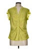 DR2 Yellow Short Sleeve Blouse Size L - photo 1