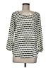 Brixon Ivy 100% Polyester Ivory 3/4 Sleeve Blouse Size M - photo 1