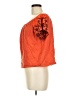 Basics 100% Polyester Orange Short Sleeve Blouse Size M - photo 5