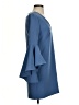 Milly Solid Blue Casual Dress Size 2 - photo 4
