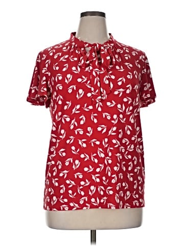 Lauren by Ralph Lauren Short Sleeve Blouse (view 1)