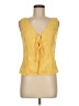 Shein 100% Polyester Yellow Sleeveless Blouse Size 6 - photo 1