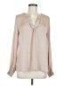 Blu Pepper 100% Polyester Tan Long Sleeve Blouse Size M - photo 1