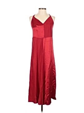 open lace back dress ZARA. Red satin dress Ts  Hibuy market