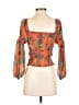 L'Agence 100% Polyester Orange Red 3/4 Sleeve Blouse Size XS - photo 2