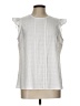 Elle White Sleeveless Blouse Size L - photo 1