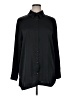 Scoop 100% Polyester Solid Black Long Sleeve Blouse Size XL - photo 1