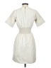 DKNY 100% Polyurethane Solid Ivory Casual Dress Size XS - photo 2