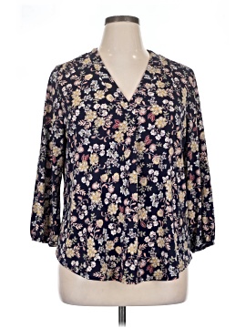 Two By Vince Camuto 3/4 Sleeve Blouse