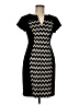 Connected Apparel Chevron-herringbone Black Casual Dress Size 6 (petite) - photo 1