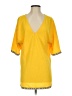 Zara Aztec Or Tribal Print Yellow Short Sleeve Top Size S - photo 1