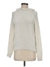 Gap 100% Polyester Solid Ivory Turtleneck Sweater Size XS - photo 1