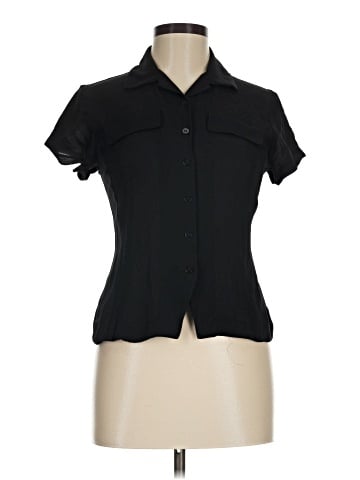Jones New York Short Sleeve Silk Top (view 1)