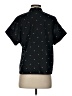 Waverly Grey 100% Cotton Stars Black Short Sleeve Blouse Size S - photo 2